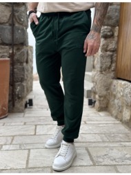 ανδρική πράσινη αθλητική φόρμα με λάστιχο kef2618