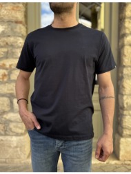 everbest ανδρικό μπλε navy βαμβακερό plus size t-shirt 2628000n