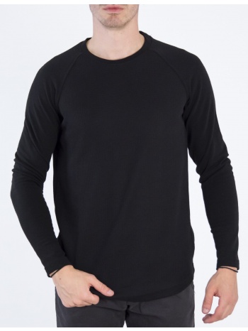 ανδρική μαύρη μακρυμάνικη μπλούζα swt523 σε προσφορά