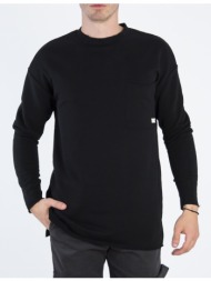 ανδρικό μαύρο φούτερ oversized swt846b