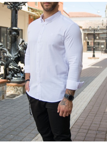 ben tailor ανδρικό λευκό πουκάμισο harmony 0395w σε προσφορά