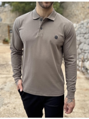 everbest ανδρική πούρο πικέ polo μακρυμάνικη μπλούζα plus