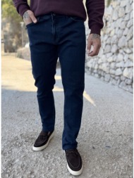 ανδρικό μπλε σκούρο τζιν ελαστικό σε ίσια γραμμή με φερμουάρ lc17814