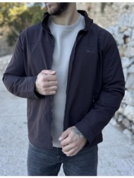 dynamo ανδρικό καφέ μπουφάν με γιακά d3030k