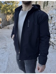 dynamo ανδρικό μαύρο μπουφάν με αποσπώμενη κουκούλα d3029