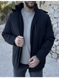 dynamo ανδρικό μαύρο αδιάβροχο μπουφάν d3368m
