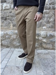 ανδρικό κάμελ υφασμάτινο παντελόνι chinos d1349