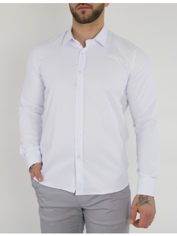 ανδρικό λευκό πουκάμισο sl110 σε προσφορά