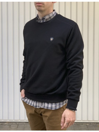 everbest ανδρική μαύρη μακρυμάνικη μπλούζα plus size 241030