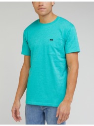 lee ultimate pocket tee ανδρικό τιρκουάζ μπλουζάκι l66jwt41