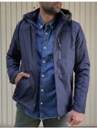 ανδρικό μπλε σκούρο μπουφάν με τσέπες 3029b