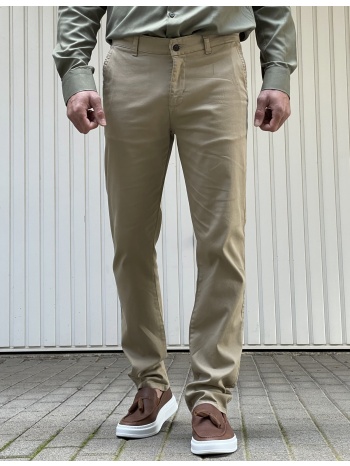 ανδρικό μπεζ παντελόνι υφασμάτινο chinos m1331 σε προσφορά