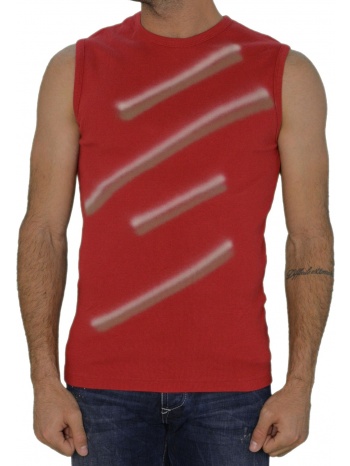 ανδρική ριπ αμάνικη μπλούζα κόκκινη 025279 σε προσφορά