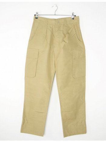 ανδρικό μπεζ υφασμάτινο παντελόνι τσέπες στο πλάϊ works σε προσφορά