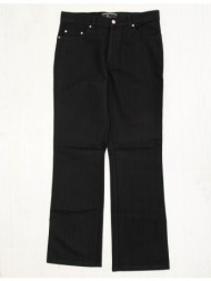 aνδρικό μαύρο υφασμάτινο παντελόνι με λεπτή ρίγα z15d