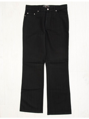 aνδρικό μαύρο υφασμάτινο παντελόνι με λεπτή ρίγα z15d σε προσφορά