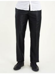 ανδρικό μαύρο υφασμάτινο παντελόνι γυαλιστερό 5501000