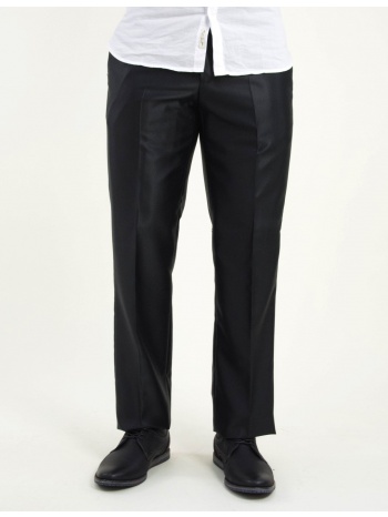 ανδρικό μαύρο υφασμάτινο παντελόνι γυαλιστερό 5501000
