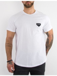 ανδρικό λευκό βαμβακερό tshirt τύπωμα ben tailor 5054w