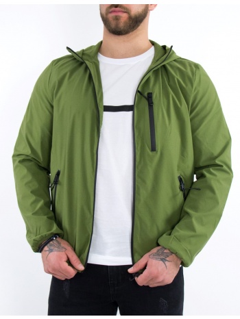 ανδρικό χακί jacket με τσέπες zmg8163q σε προσφορά