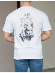 ανδρική λευκή κοντομάνικη μπλούζα με τύπωμα nc82230