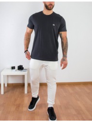 lee ανδρικό μπλουζάκι ανθρακί ss pach logo tee l60ufqon