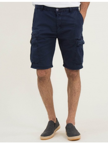ανδρική μπλε υφασμάτινη βερμούδα ελαστική 910910x