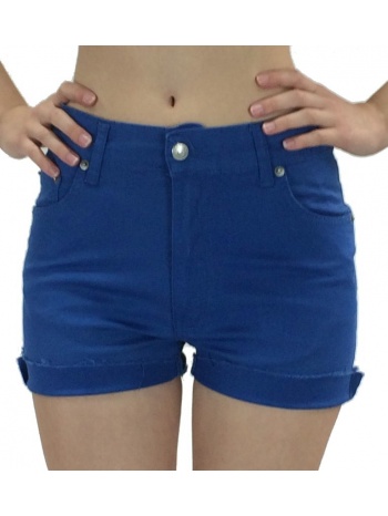 ψηλόμεσο υφασμάτινο σορτσάκι 130786 (ρουά)