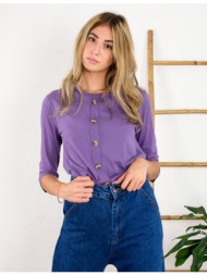lipsy γυναικεία μωβ μπλούζα με κουμπιά 2210004