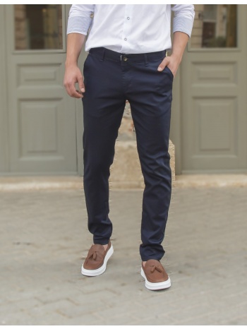 ανδρικό σκούρο μπλε υφασμάτινο chinos παντελόνι ben tailor