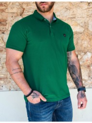 everbest ανδρική πράσινη polo μπλούζα plus size 222836g