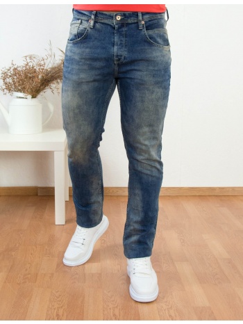 ανδρικό μπλε τζιν παντελόνι με ξεβάμματα hd3944