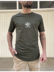 ndc ανδρικό χακί tshirt με τύπωμα 222905k