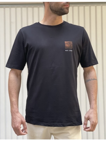 ndc ανδρικό μαύρο tshirt με τύπωμα 222914 σε προσφορά