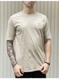 ndc ανδρικό μπεζ tshirt με τύπωμα 222914f