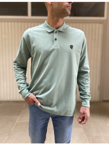 everbest ανδρική μέντα polo πικέ μπλούζα plus size 2410200m