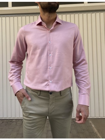 ανδρικό ροζ πουκάμισο oxford modern fit 243015w