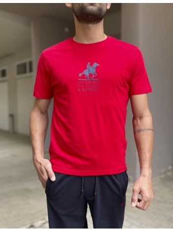 us grand polo ανδρική κόκκινη κοντομάνικη μπλούζα με