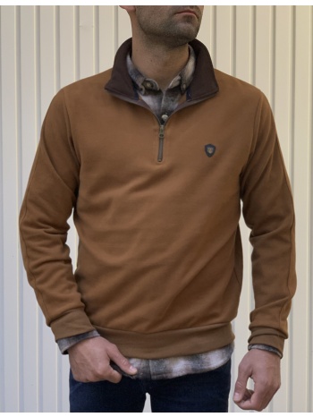 everbest ανδρική κάμελ ριπ με βελούδινη υφή μπλούζα με