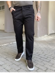 ανδρικό μαύρο παντελόνι καπαρντίνα chinos bo2909