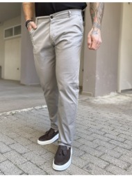 ανδρικό γκρι παντελόνι καπαρντίνα chinos bo2909g