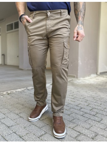 ανδρικό cargo ίσιο πούρο υφασμάτινο παντελόνι bo1682p