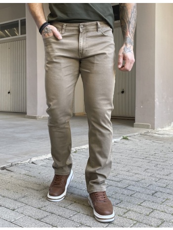 ανδρικό πούρο τζιν ελαστικό σε ίσια γραμμή με φερμουάρ