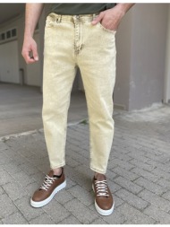 ανδρικό μπεζ loose τζιν ...