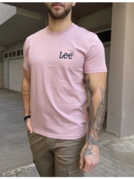 lee wobbly t-shirt ροζ με στάμπα 112364536