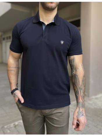 everbest ανδρική μπλε navy πικέ polo μπλούζα plus size