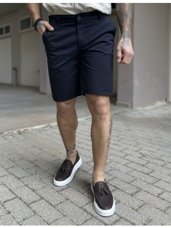 ανδρική μπλε υφασμάτινη chinos βερμούδα 2422b