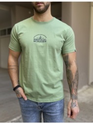 everbest ανδρική φιστικί κοντομάνικη μπλούζα με τύπωμα 252802f