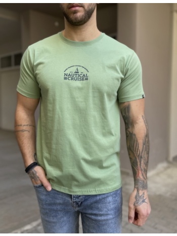 everbest ανδρική φιστικί κοντομάνικη μπλούζα με τύπωμα