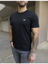 lee patch ανδρικό t-shirt κοντομάνικο μαύρο 112367186
